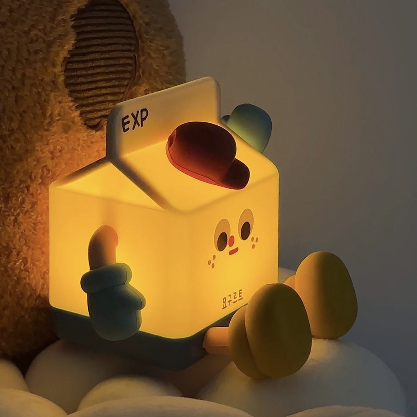 MilkGlow - LED Nachtlamp in Melkpak Design, Sfeervolle Verlichting voor Kinderkamer & Slaapkamer
