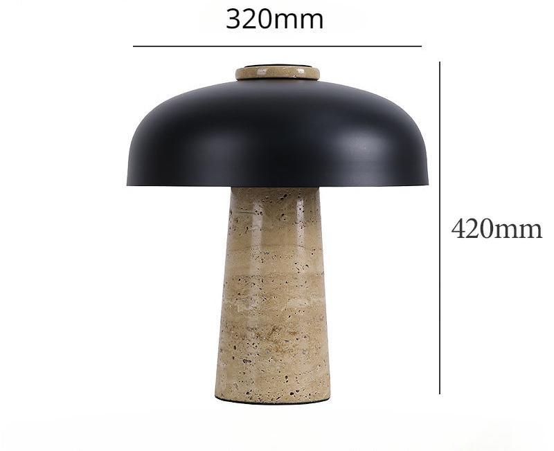 MarbleGlow - Lámpara de escritorio moderna de mármol | Elegante lámpara de mesa LED para sala de estar y oficina