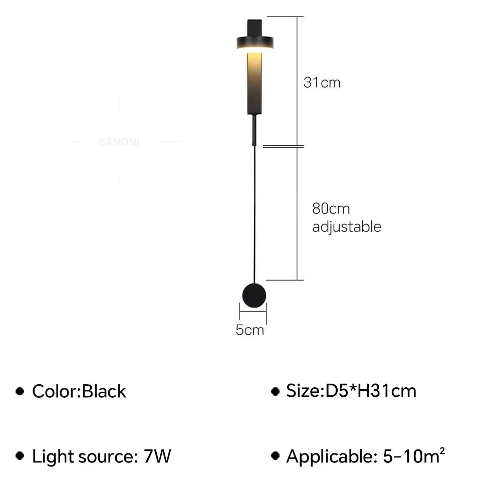 LichtStijl - Lámpara de pared LED con diseño minimalista