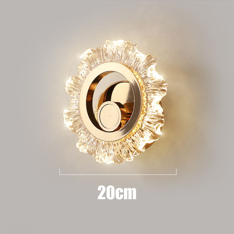 SunGlow – Gouden LED Wandlamp