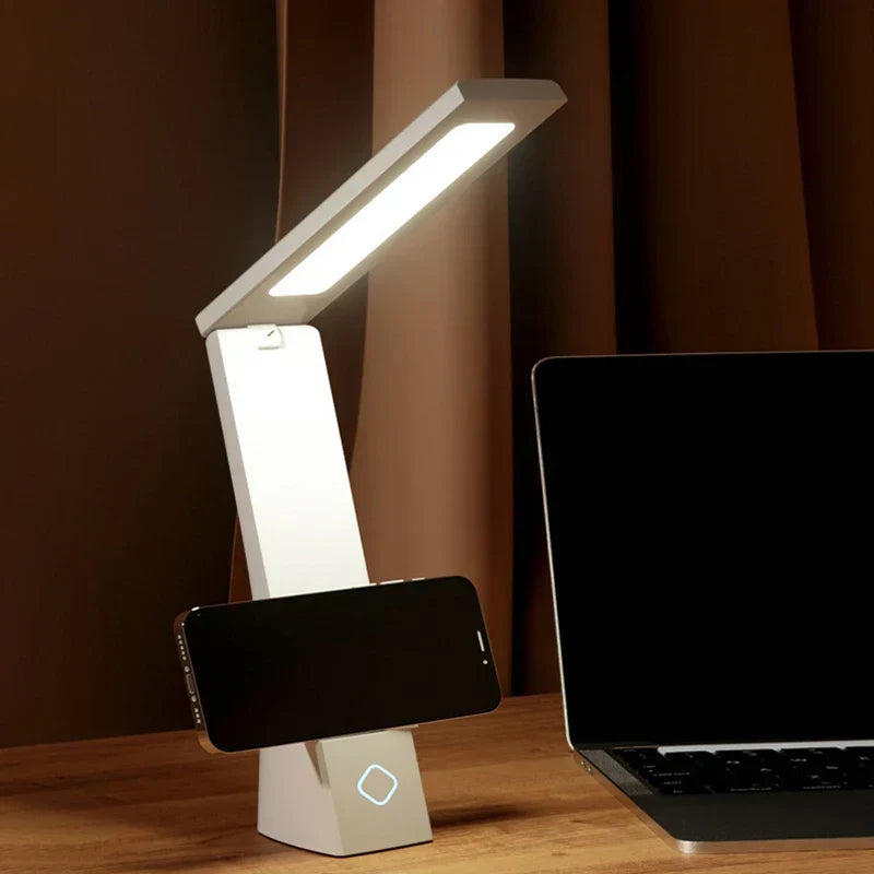 FlexiLume - Lámpara de escritorio LED regulable con brazo flexible y USB