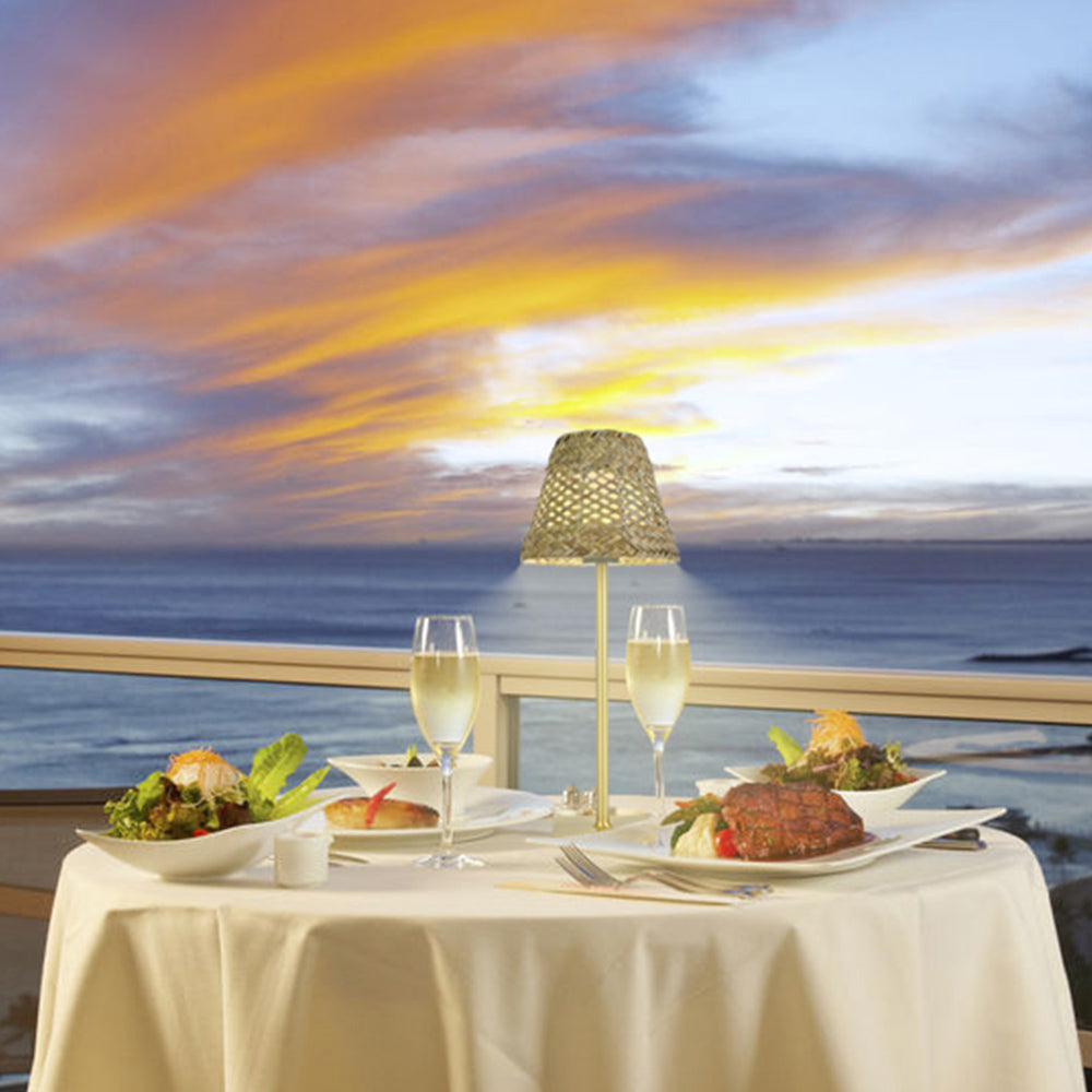 LumiTerras – Draadloze LED Tafellamp, Dimbare Buitenverlichting voor Terras en Tuin