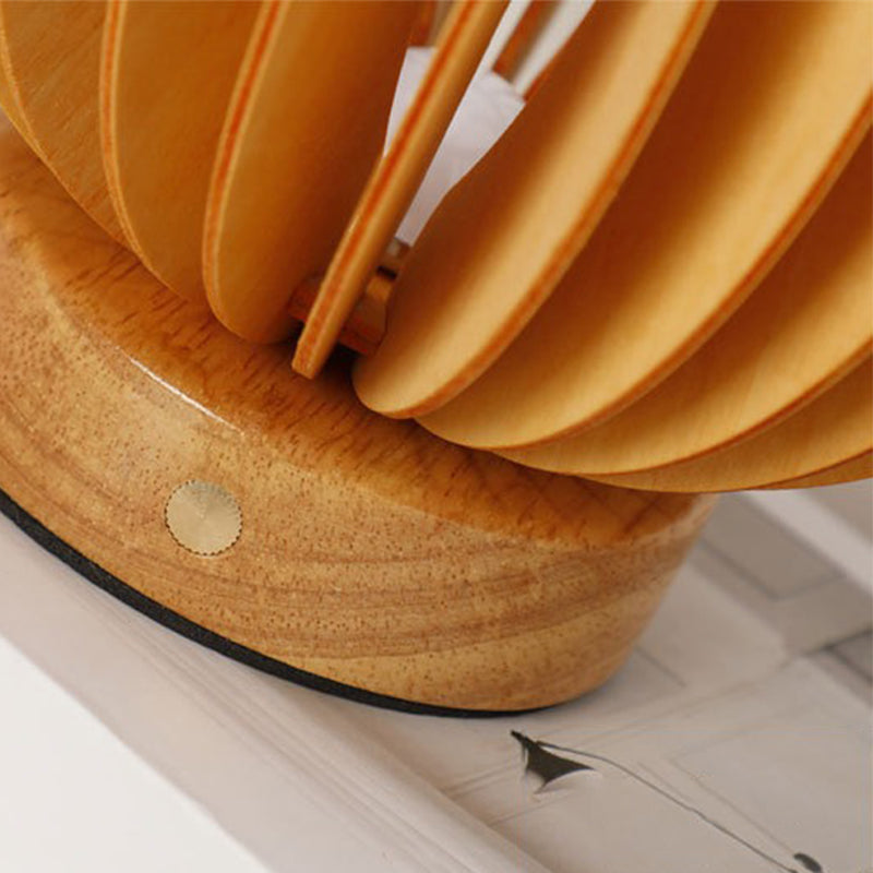 LumiWood – Houten Tafellamp in Scandinavisch Design, LED Decoratief Licht