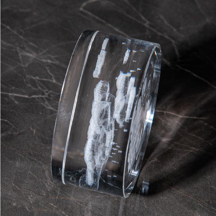 LumiWood - 3D Houten Nachtlamp met Gravure en Warme LED-verlichting