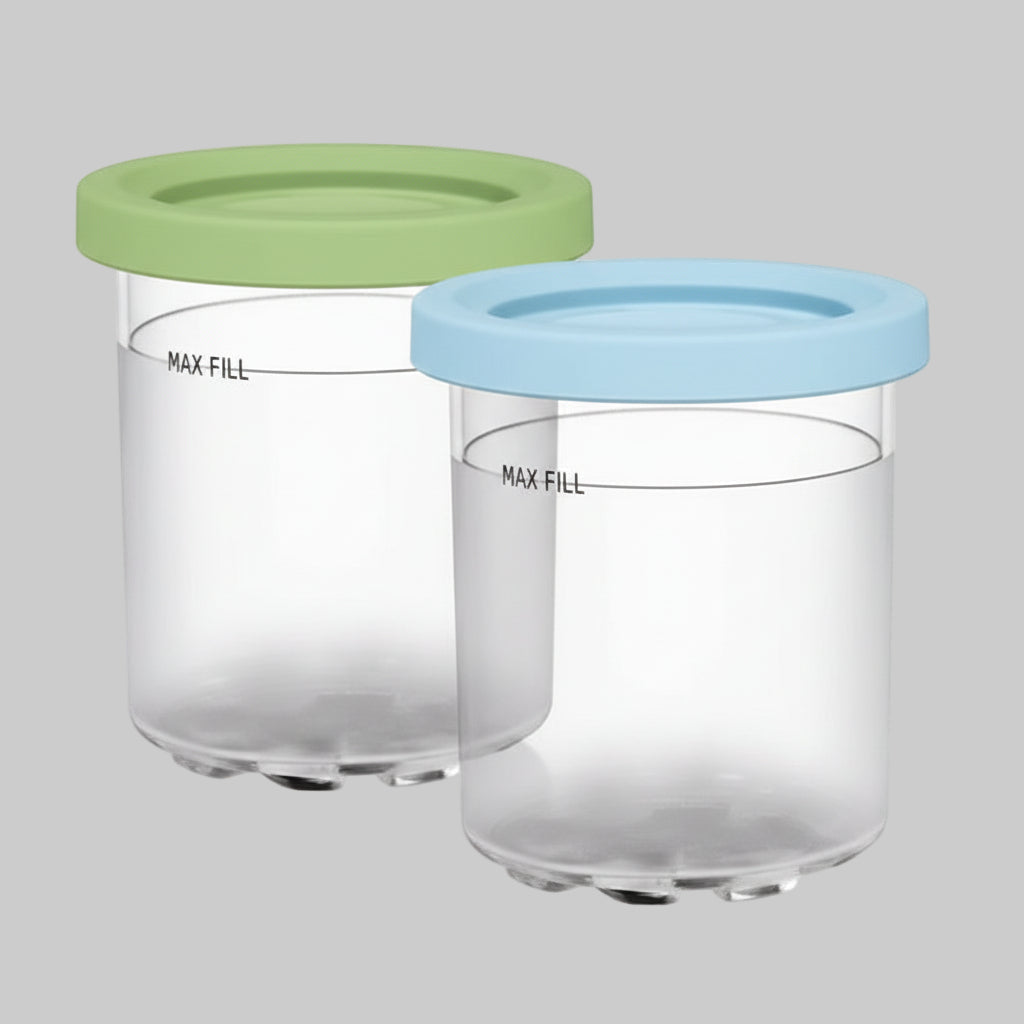 Keuken Bewaarpotten Kleurrijke Deksels Ijs Desserts