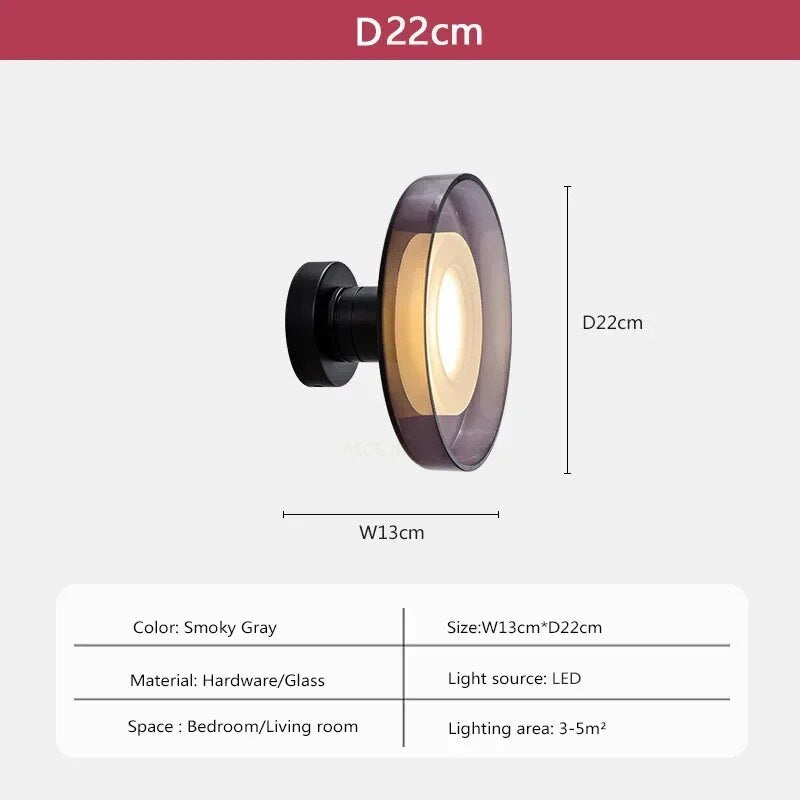 NovaNimbus - Ronde Glas Wandlamp