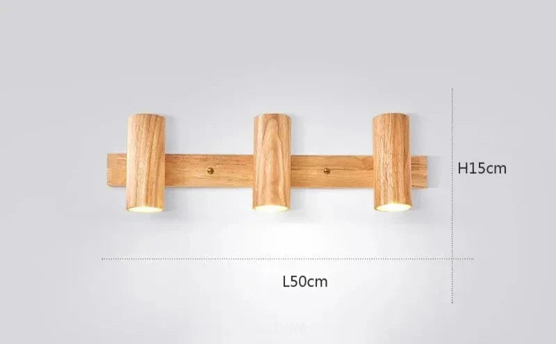NordicWood - Moderne Wandlamp van Walnoothout Scandinavische LED Verlichting