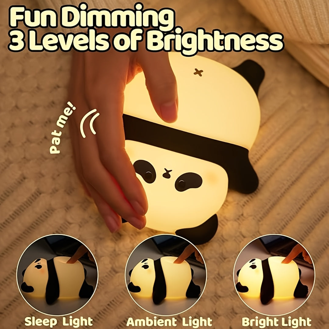 SugarPanda - Candeeiro Noturno LED, Lâmpada de Dormir Recarregável em Silicone