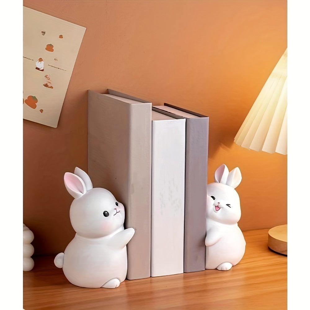 BunnyBookends - Set di 2 fermalibri coniglietti carini