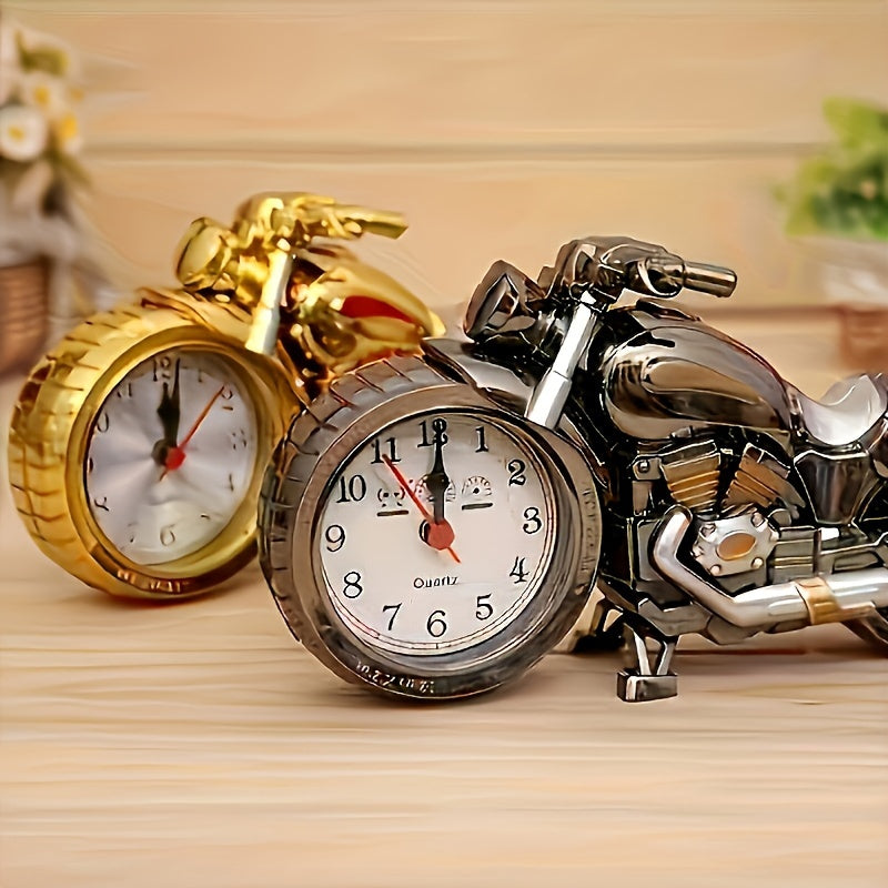 MotoClock - Cartoon Motorfiets Wekker met Zwitsers Kwartsmechanisme