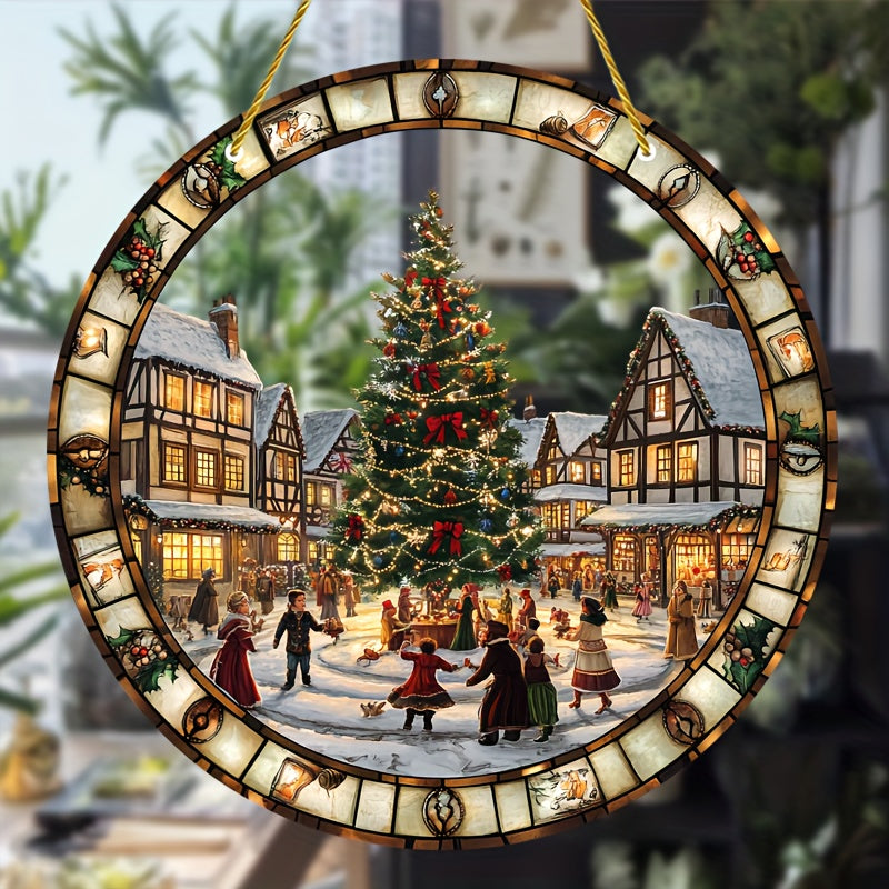 XmasZonvanger - 20cm Acryl Kerst Wanddecoratie voor Thuis & Kantoor