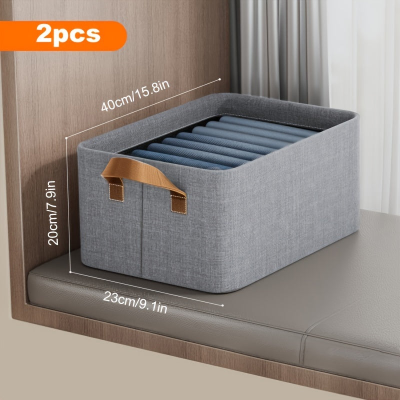 Scatole pieghevoli in tessuto per la conservazione - Set da 2