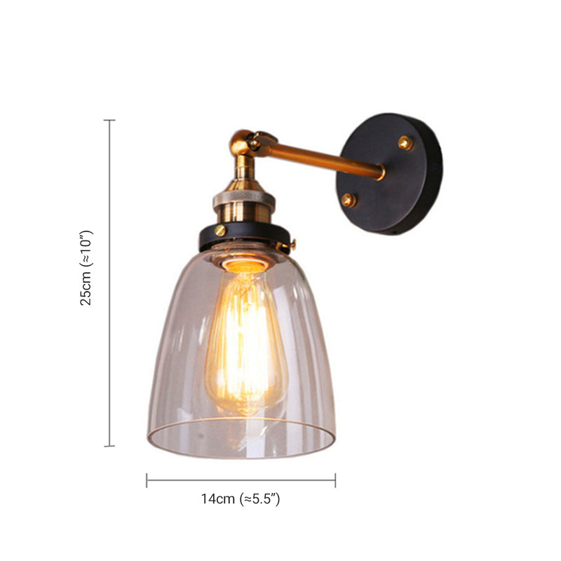 NoirLuxe - Modern LED Wall Lamp Black/Gold