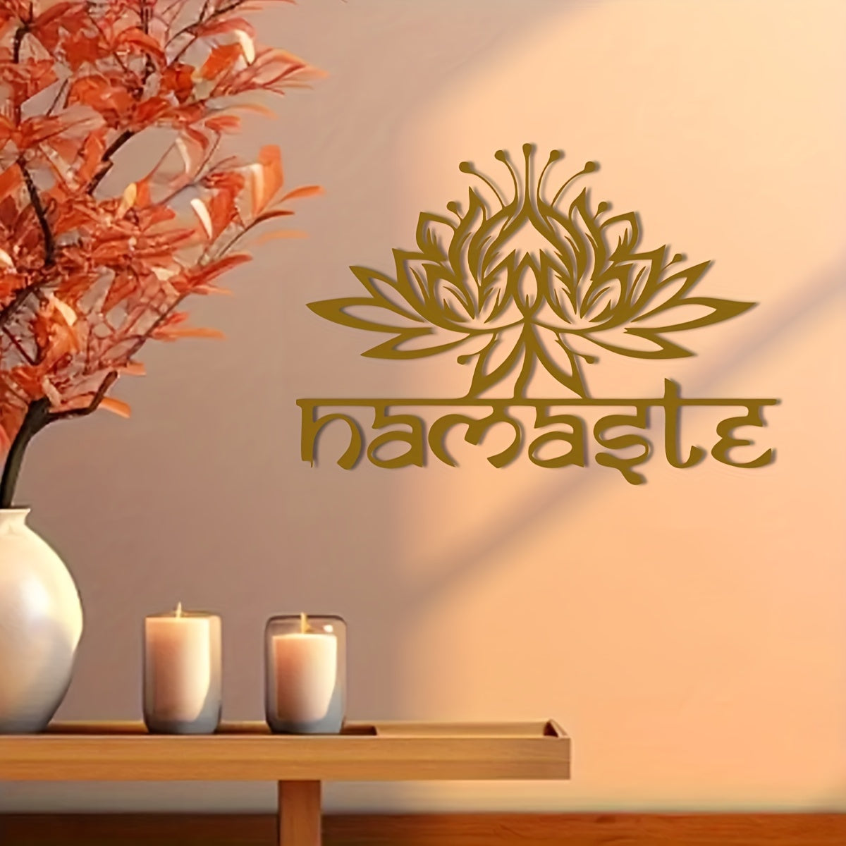 LotusDecor - IJzeren Lotus Bloem Wandkunst