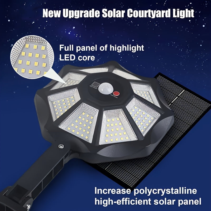 SolarSecure - 168 LED Street Lamp with Motion Sensor and Remote Control