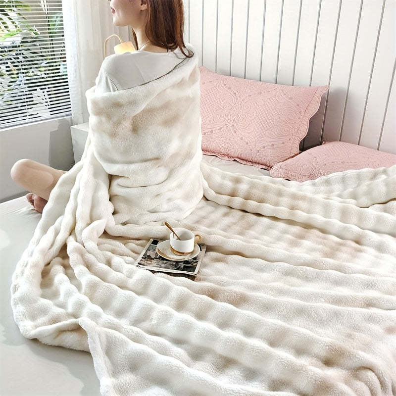 Luxueuze Dikke Fleece Deken – Zachte & Warme Coral Velvet voor Bank, Bed, Kantoor, en Reizen