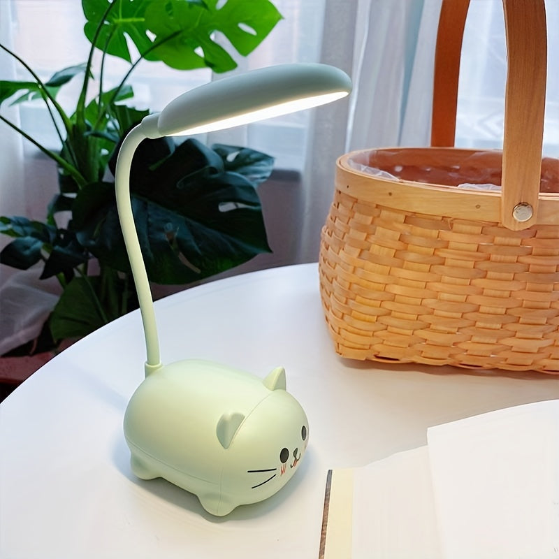 KatanaLicht - Lámpara de escritorio LED ajustable con función de carga USB