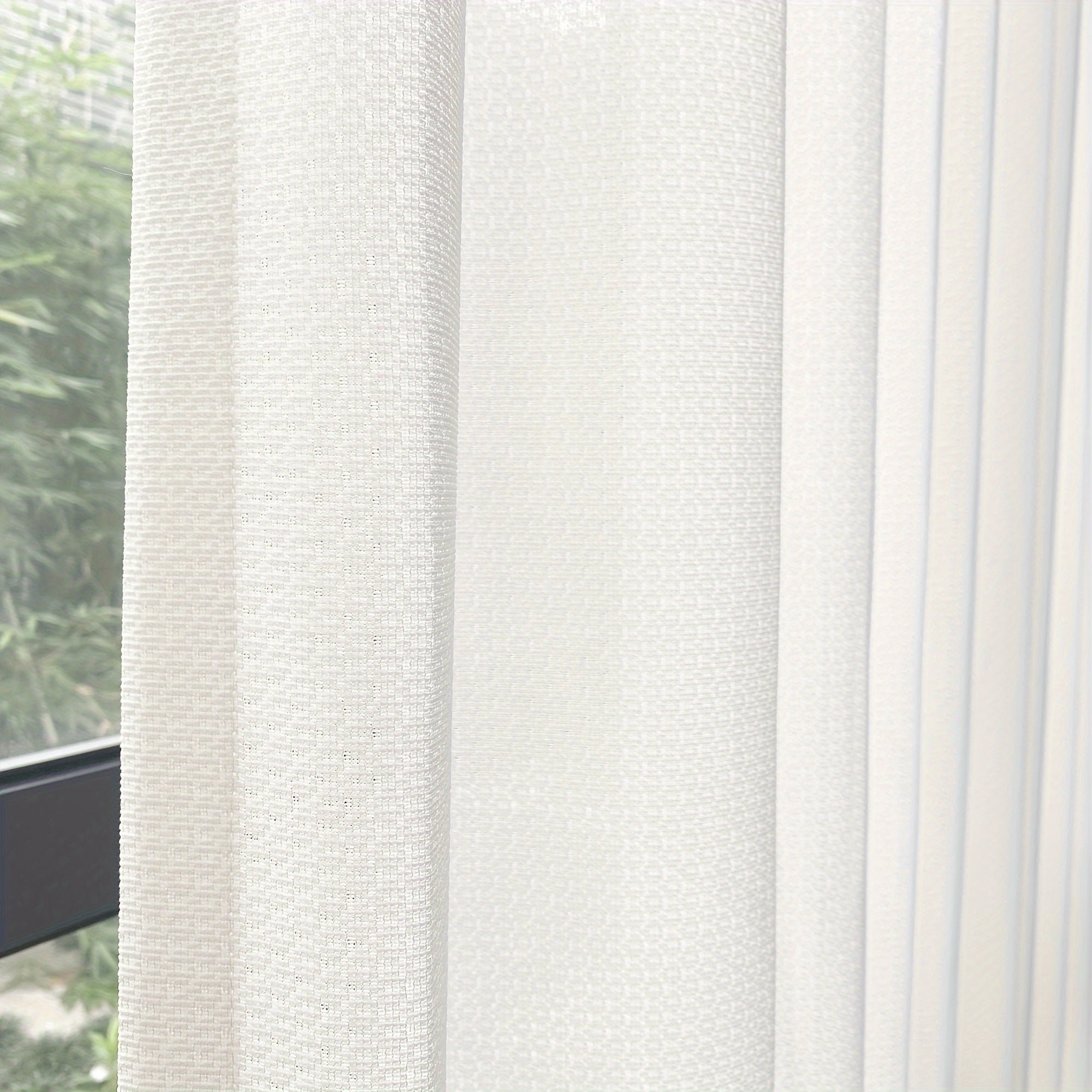 Tende Oscuranti Contemporanee - Tende a Maglia Resistenti ai Raggi UV 2 Pannelli