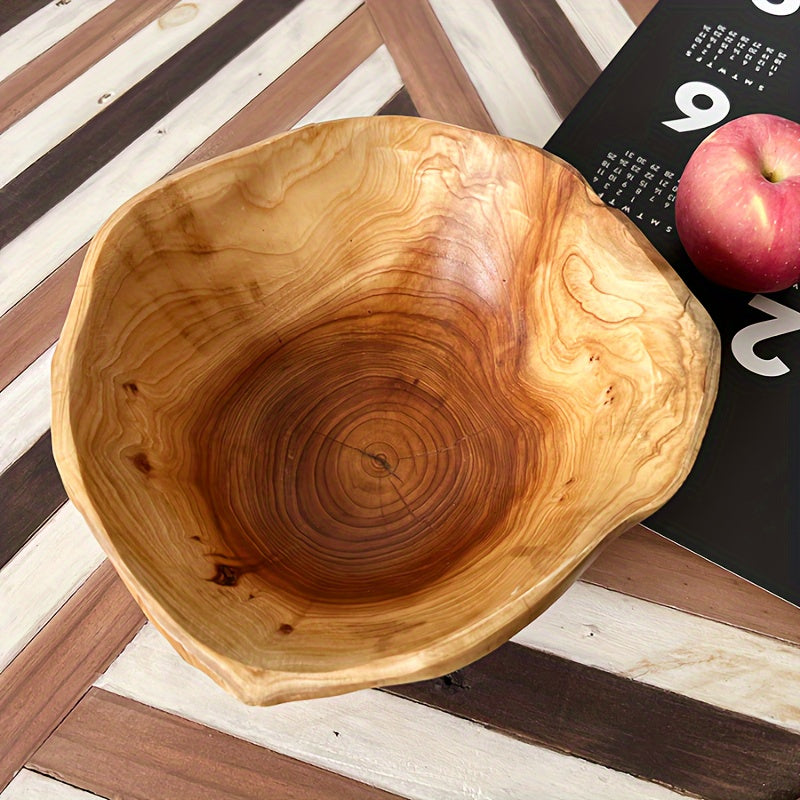 OctaWood-Fruitkom - Achthoekige Massief Houten Kom voor Thuis & Restaurant