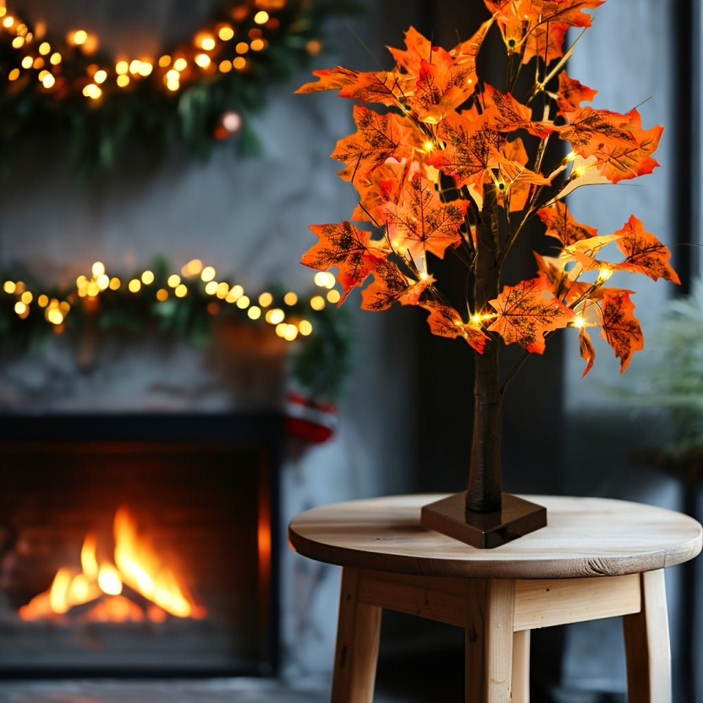 MapleGlow - LED Verlichte Esdoornboom, 24 LEDs, USB Gevoede Tafeldecoratie