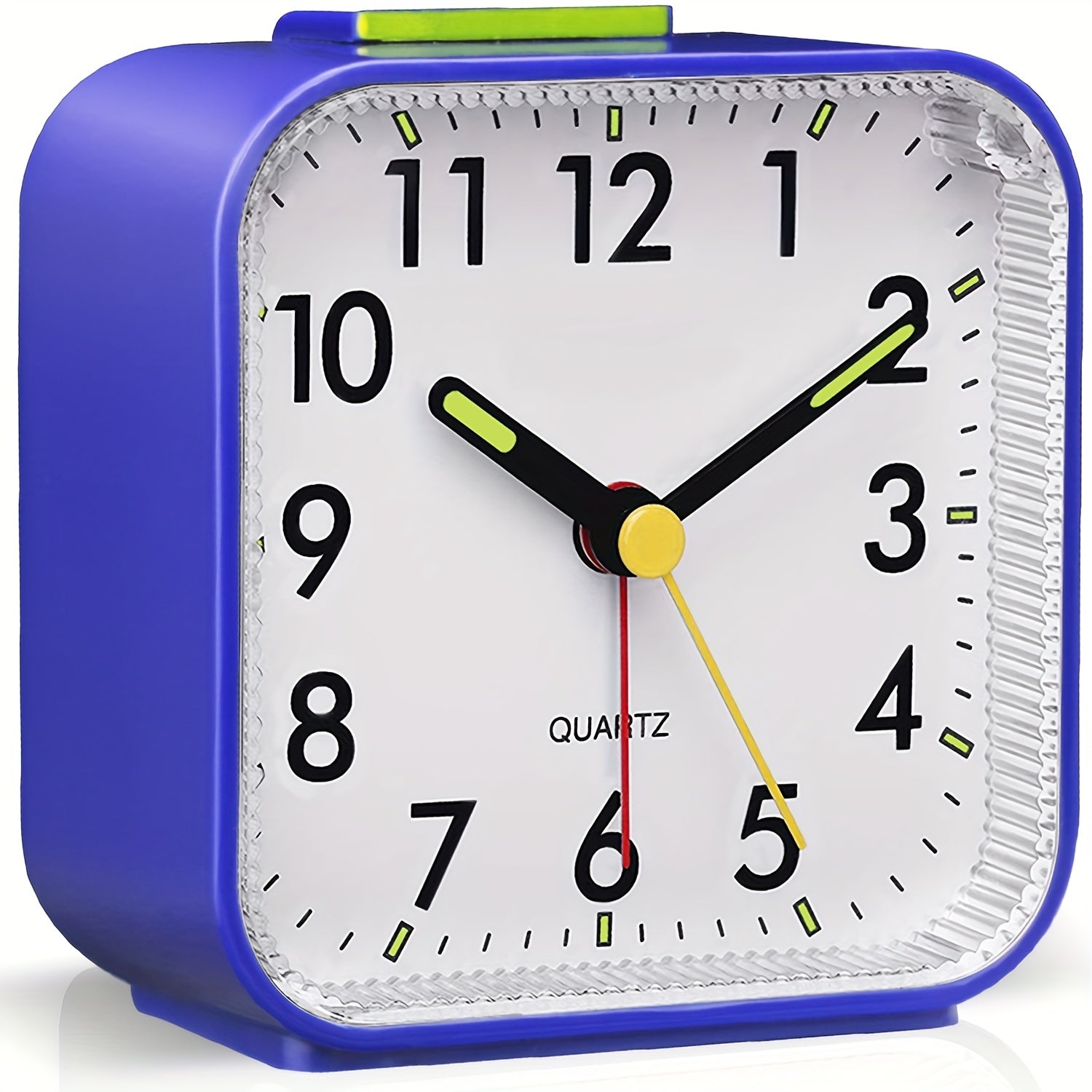 TimeRest - Klassieke Vierkante Reiswekker met Snooze en Lichtgevende Wijzers