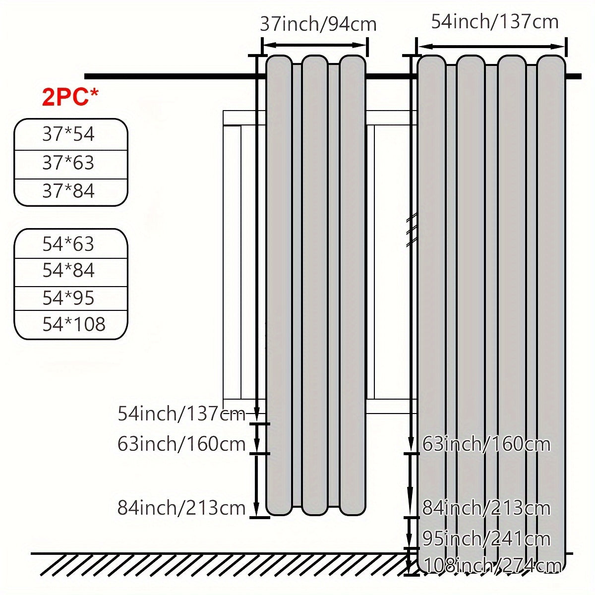 Tende oscuranti - 2 pezzi tende oscuranti con occhielli, protezione UV e isolamento termico