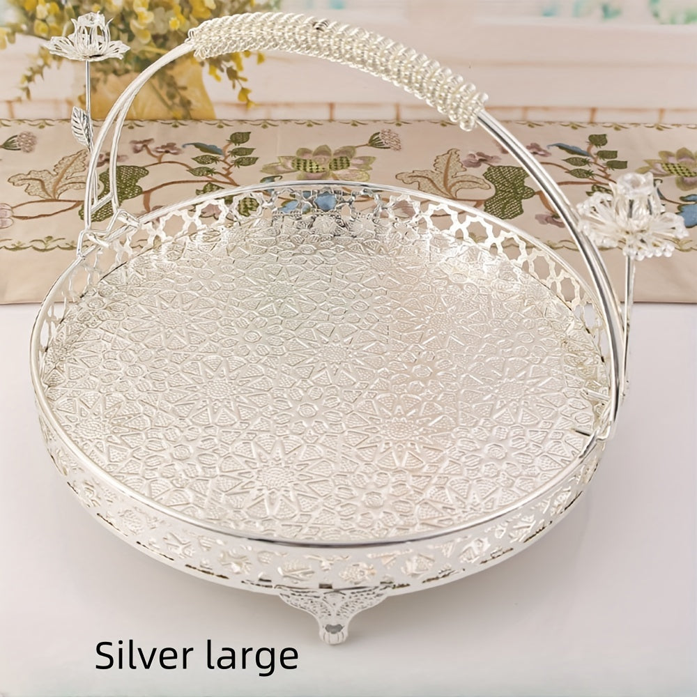 VintageServe - Meerlaagse Metalen Fruitmand