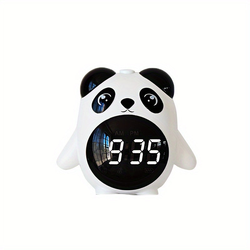 PandaGlow - Schattige USB Oplaadbare Wekker met Temperatuurweergave