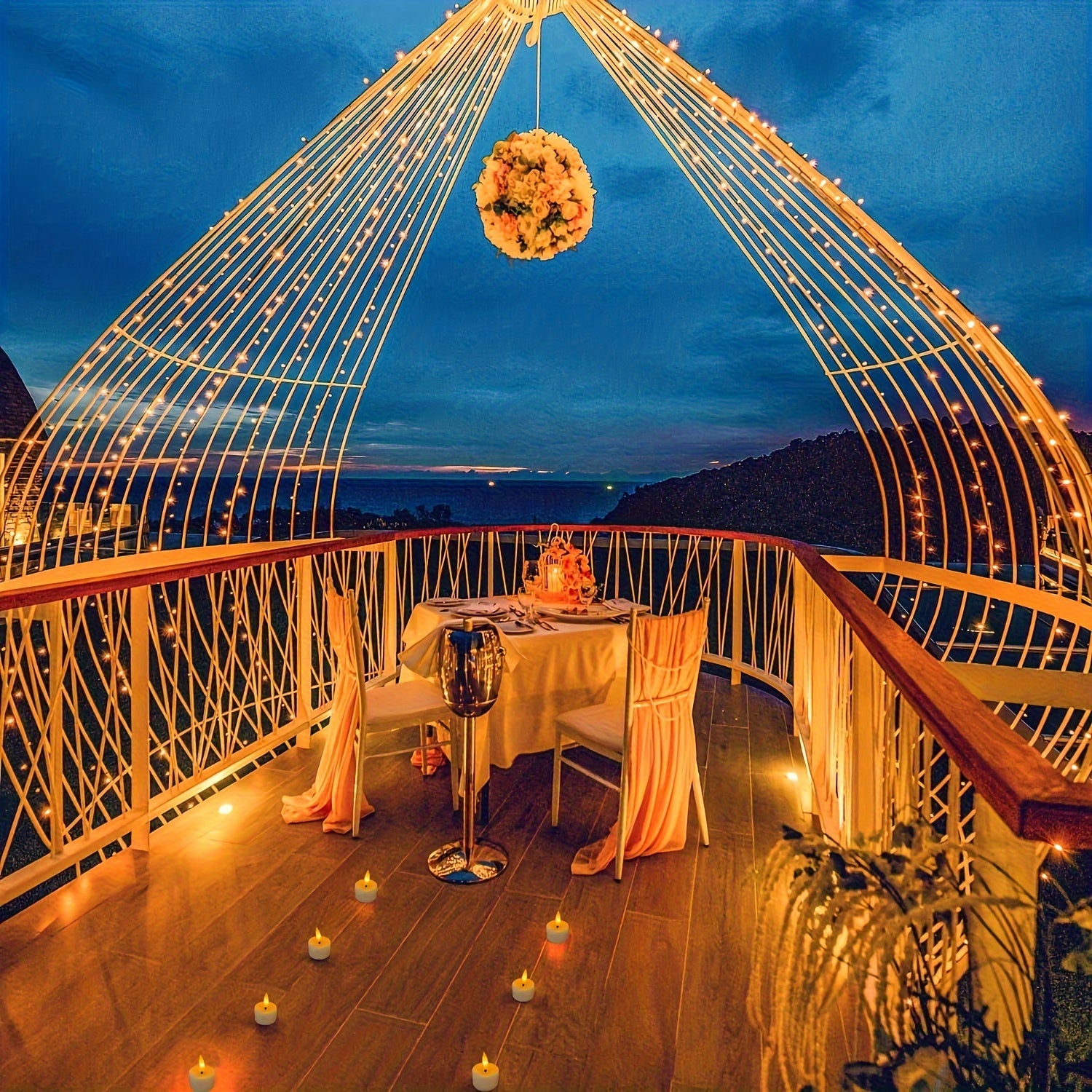Pack of 6 LED tealights with remote control – Romantic, flickering candles for Valentine's Day