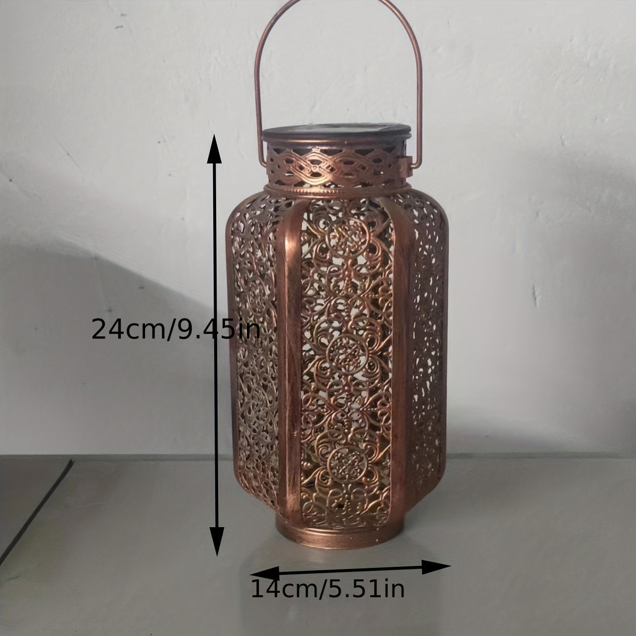 SolarLight - LED Hanging Garden Lantern, Hollow Design, Solar Energy