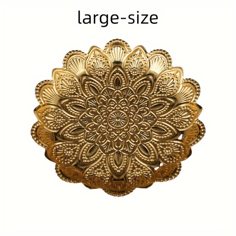 GoudServe - Gouden Metalen Fruitmand in Filigree-Stijl