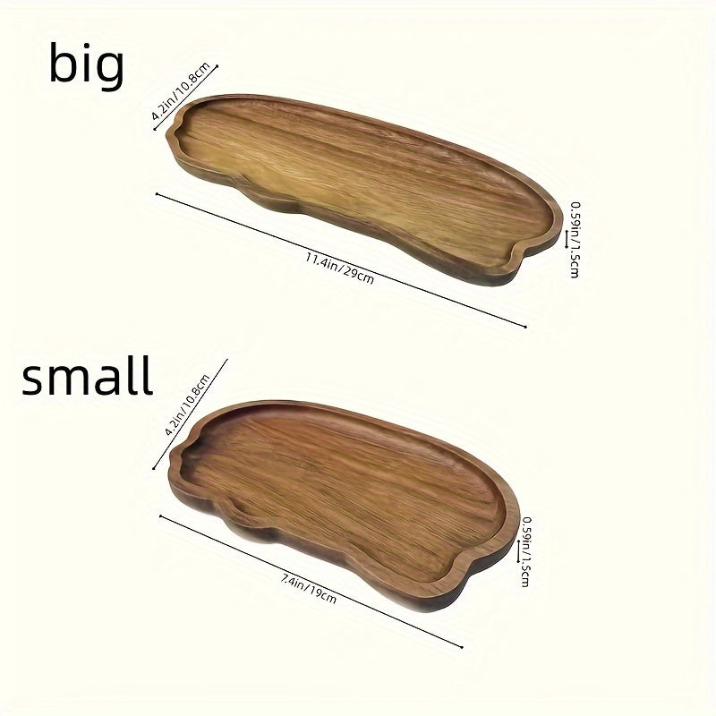 HoutenServeer - Vassoio in Acacia per Cibo e Decorazioni | Design Unico