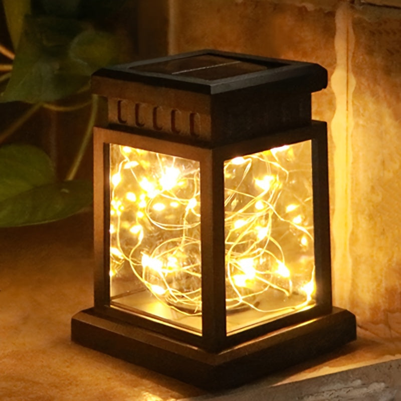 Solar Lantern - 1/3/4 Pieces Waterproof Solar Hanging Lanterns, Garden Decorations and Christmas Ornaments