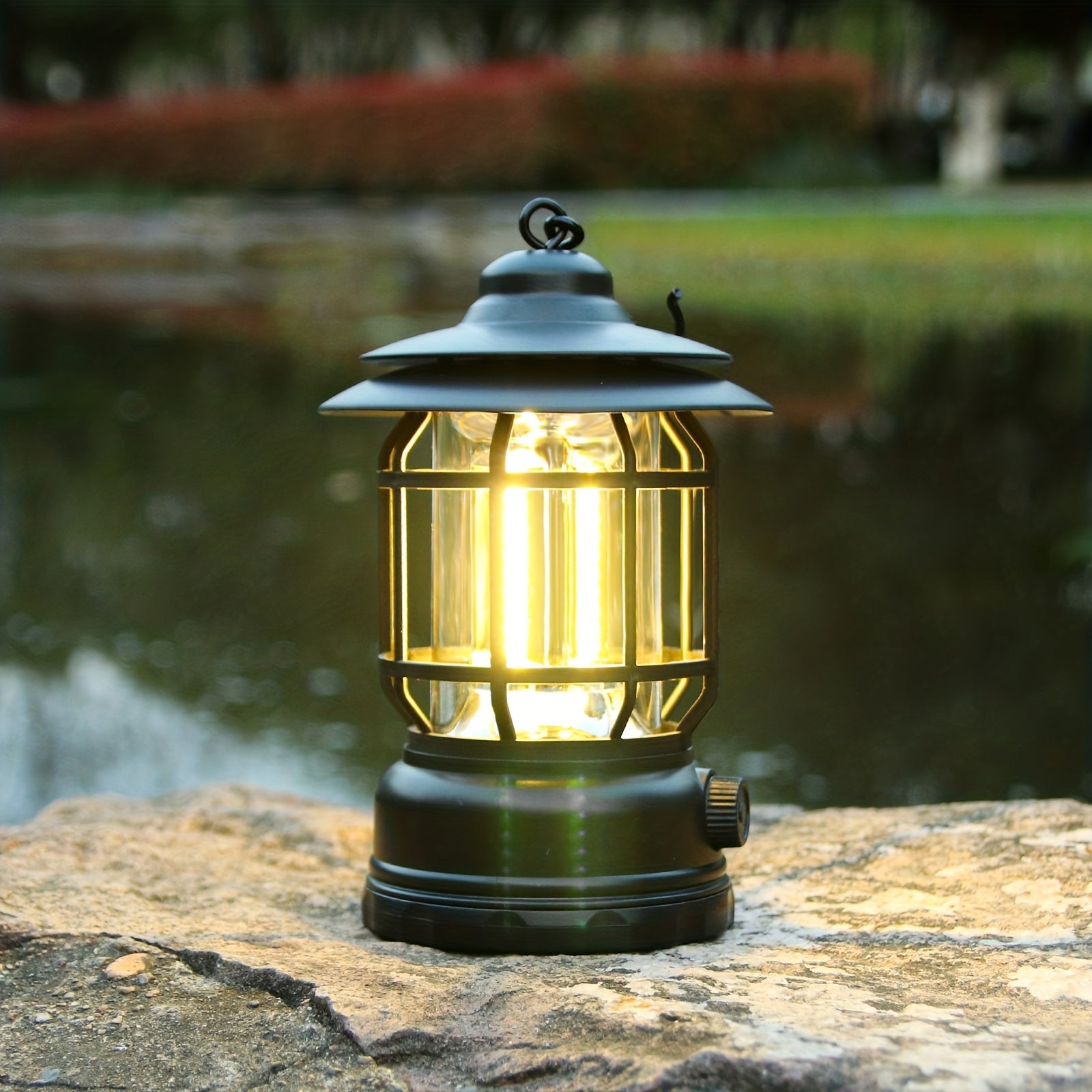 RetroLight - Dimmable Outdoor Camping Lamp with USB, Rechargeable LED Lighting