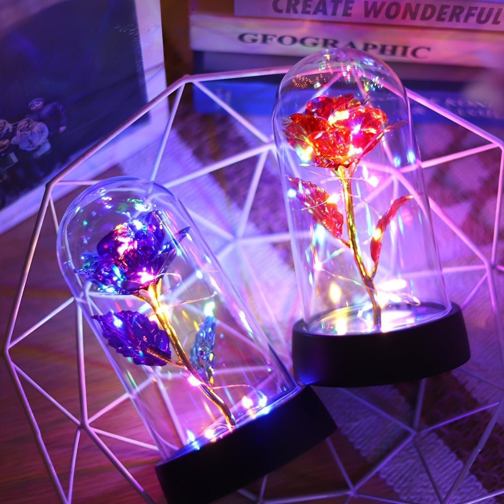 GoldenRose - Elegante Rozenbloem Lamp voor Cadeaus en Decoratie