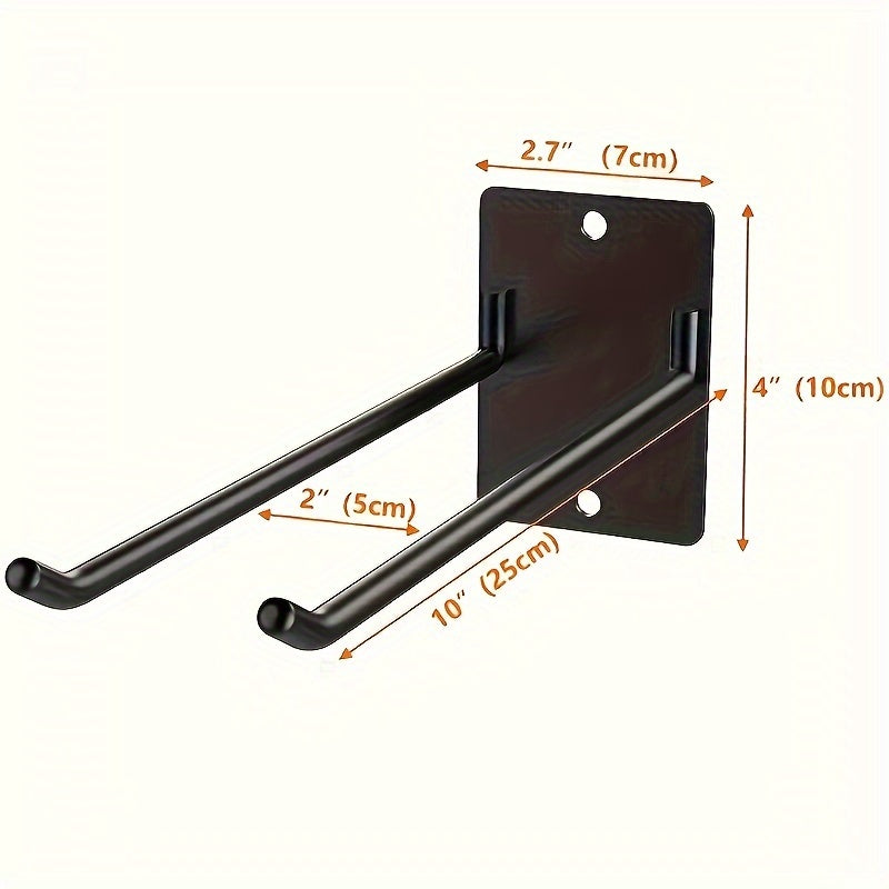 ToolRack - Heavy Metal Garden Tool Organizer with Garage Hooks