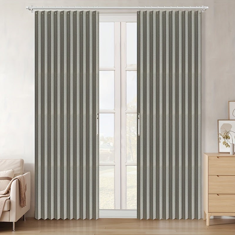 Tende a Pacchetto Oscuranti Classiche - Tende Plissé a Righe per Camera da Letto e Porte