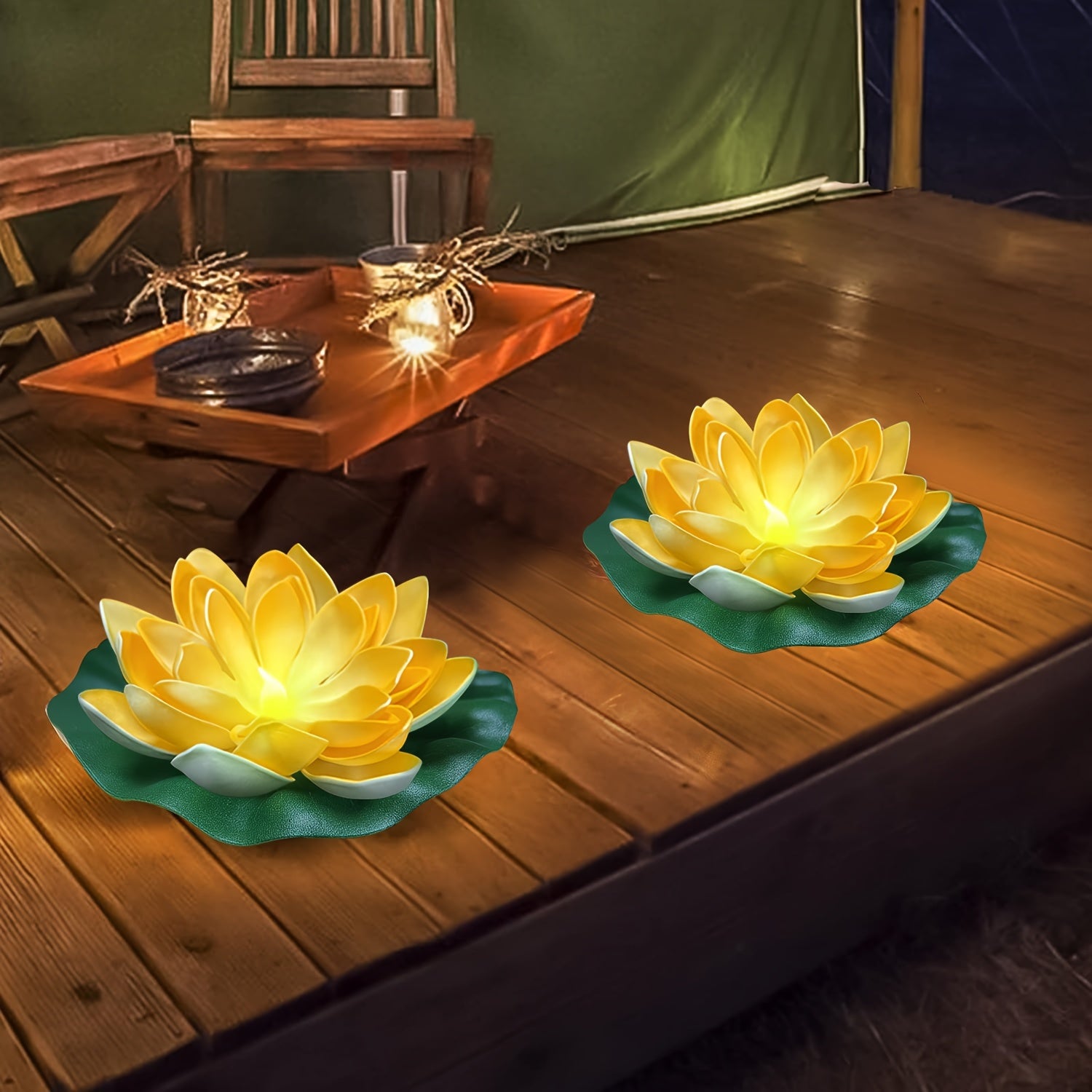 SolarLily - Lanterna Solare LED a Forma di Loto Decorativa in 3 Colori