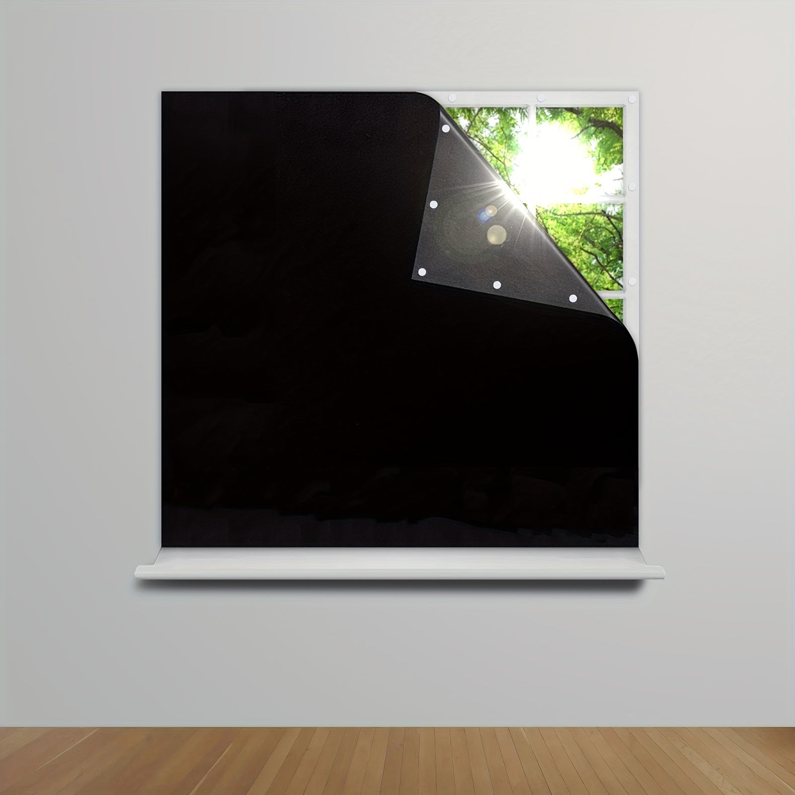 1 Pieza Cortinas Opacas - Persianas Opacas Portátiles, Cubierta de Ventanas para Dormitorio y Sala de Estar