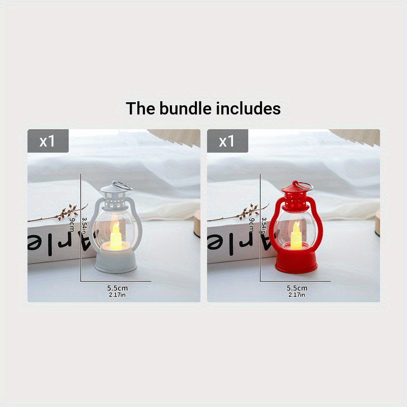 VintageGlow - Encantadora Lanterna de Natal LED a Pilhas