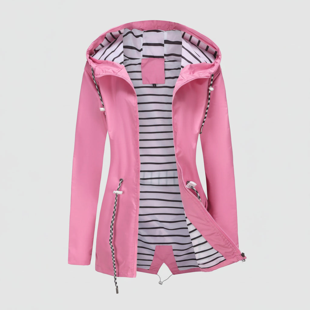 Dames Regenjas Lange Waterdichte Jas Voor Alle Seizoenen