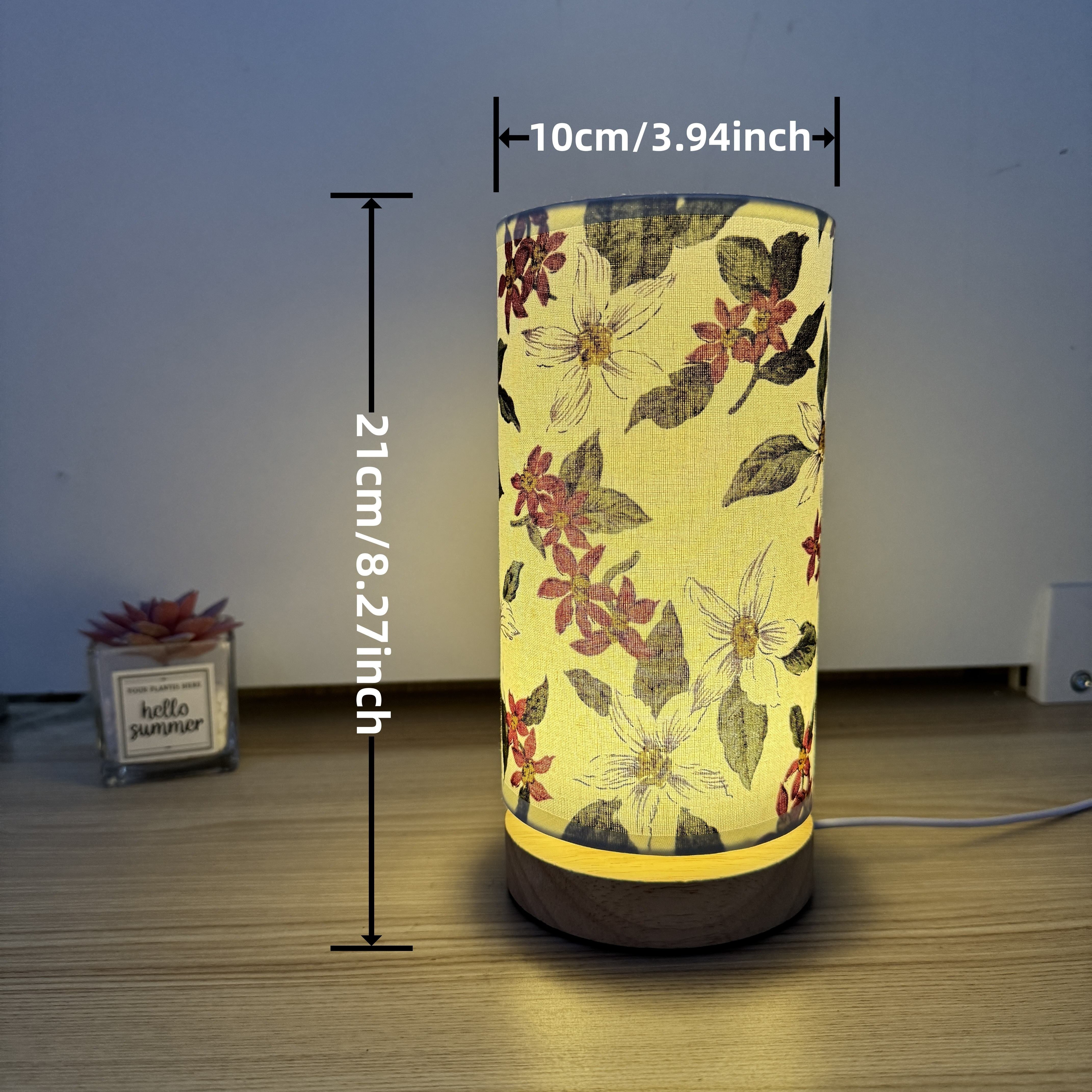 HoutLicht - Lámpara de mesa creativa de madera con LED