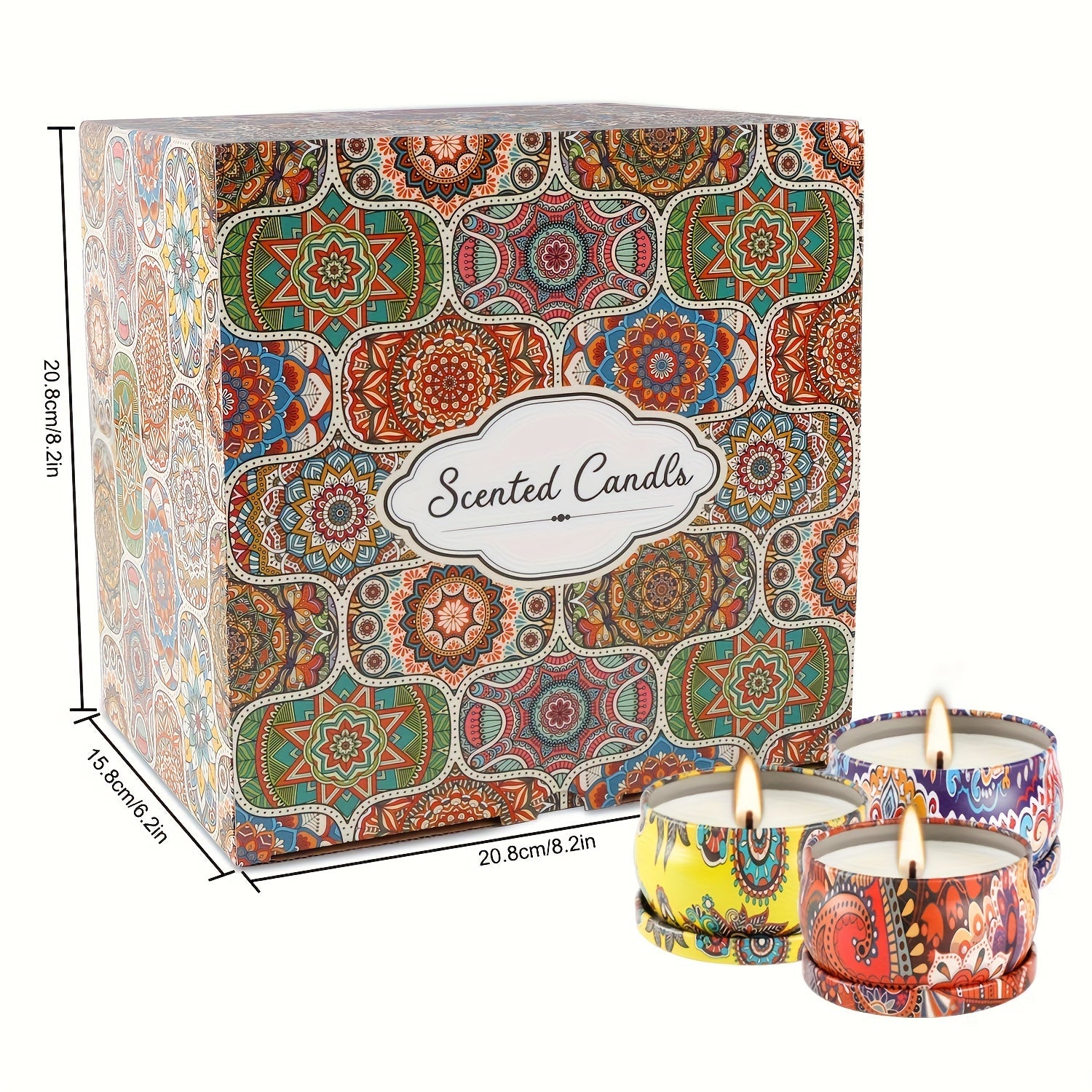 Set di Candele Profumate 36pz - Regalo di San Valentino, Candele Profumate in Cera di Soia da 2.5oz