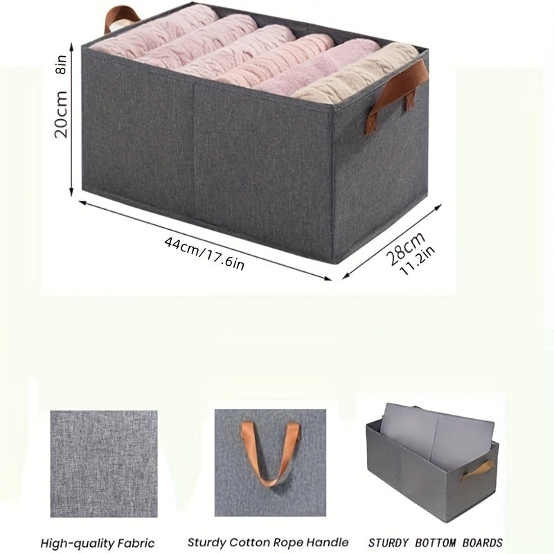 Set di 3 Cesti Pieghevoli per la Conservazione – Grande Capacità con Manici Robusti