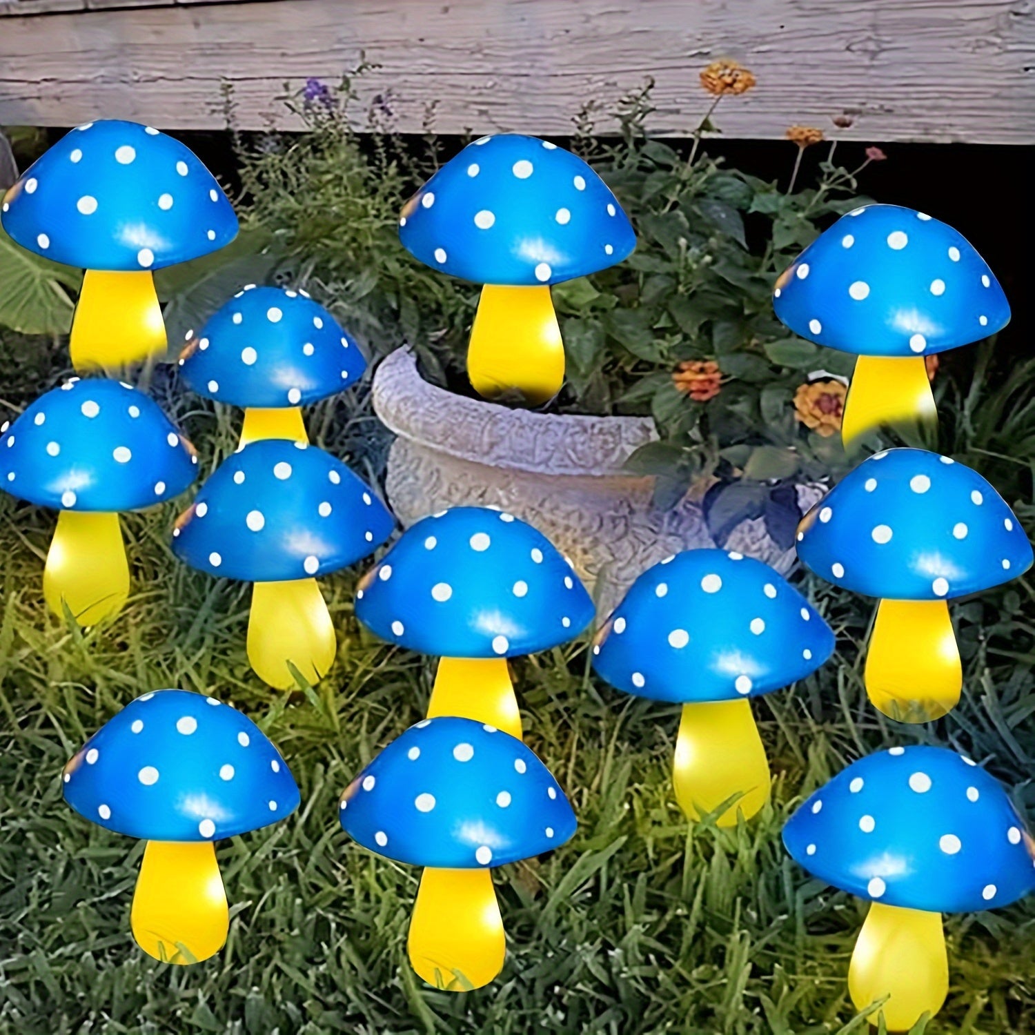SolarGlow - Solar Mushroom Garden Lamps with 8 Modes, Energy-Saving Decorative Outdoor Lighting