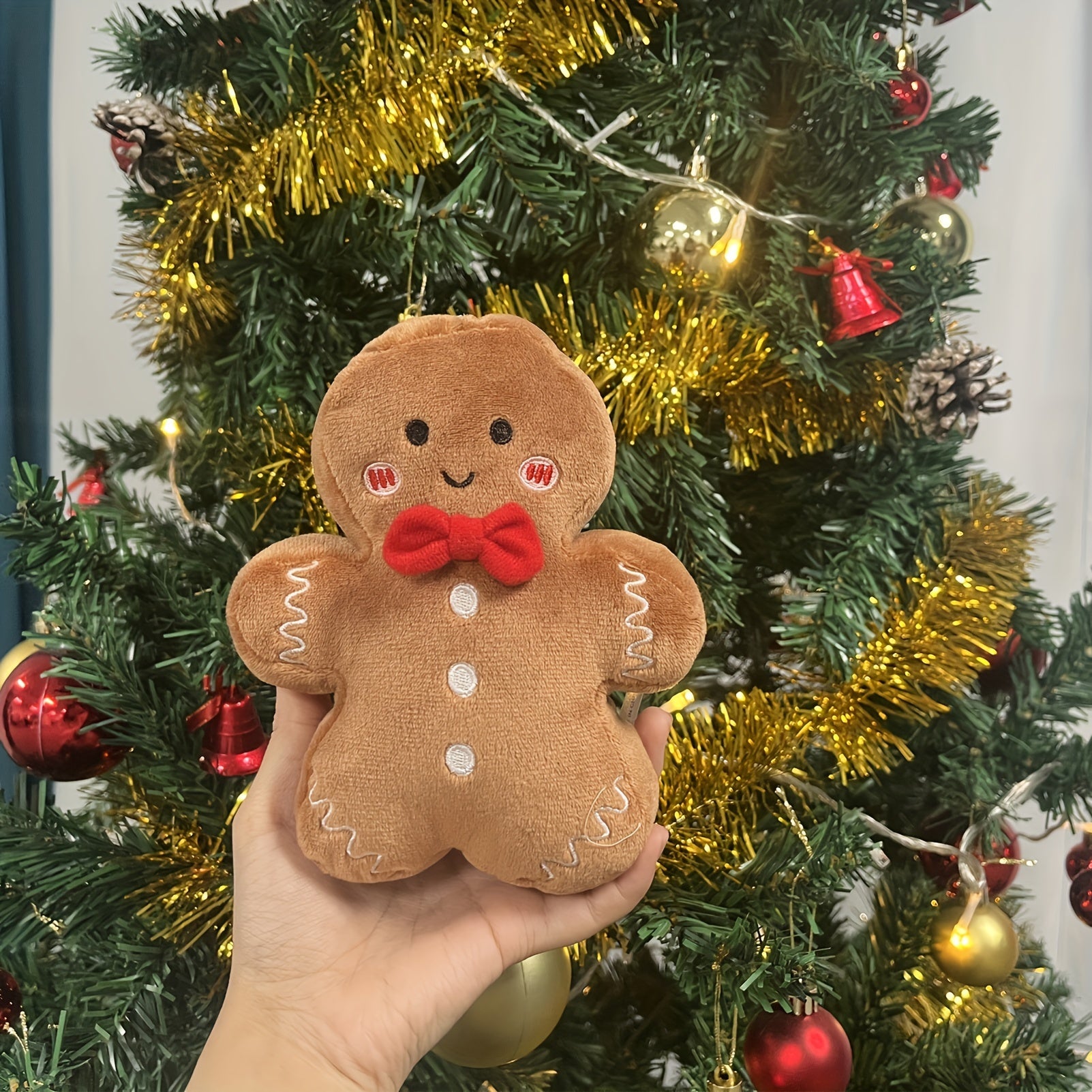 GingerJoy - Gemberkoek Man Pluche Speelgoed voor Kerstdecor