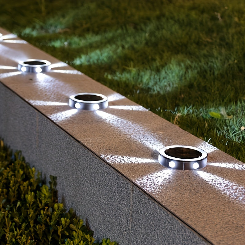 Solar Light - 6 LED Ground Lighting, Solar-Powered Outdoor Lamp for Path, Garden, and Patio