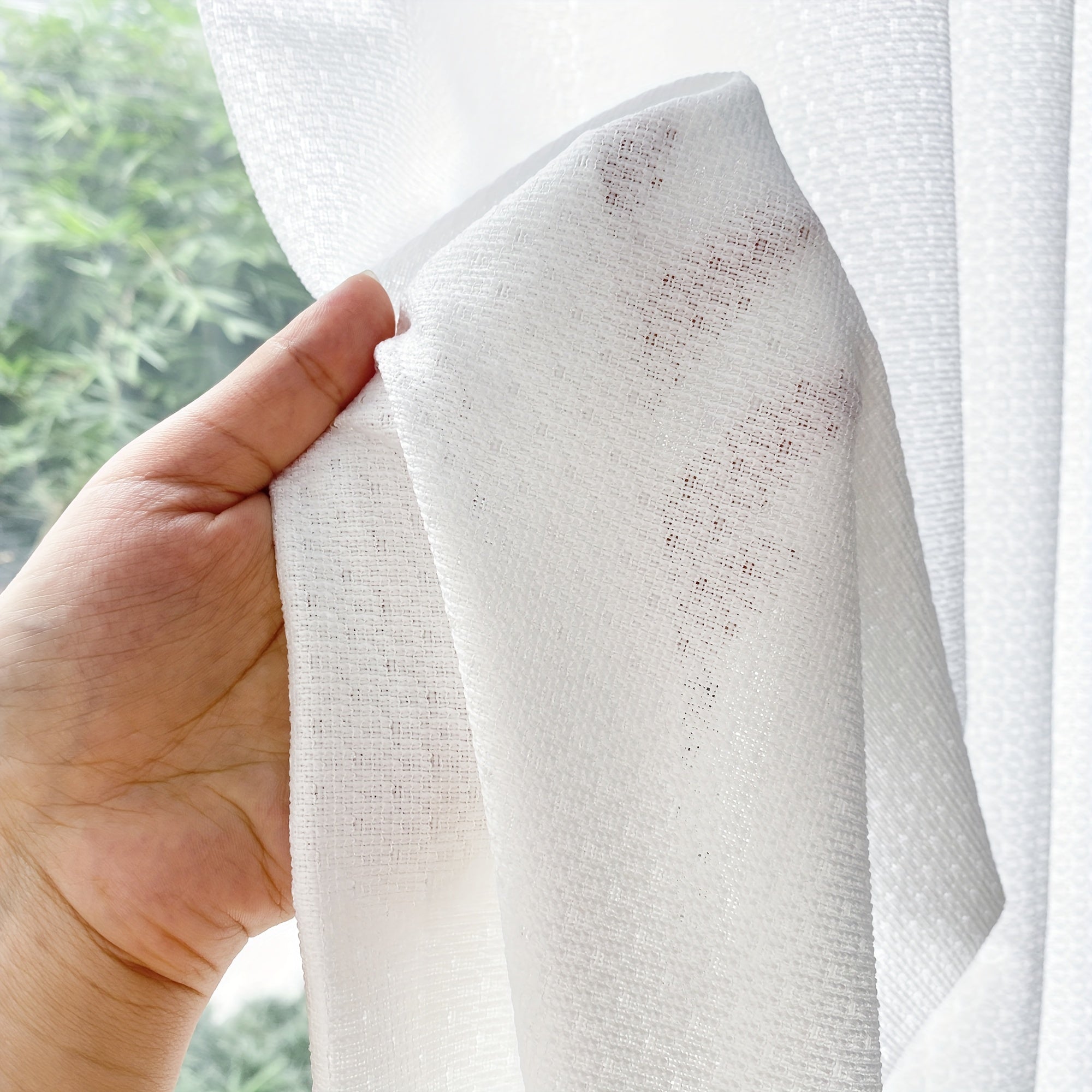 Tende Oscuranti Contemporanee - Tende a Maglia Resistenti ai Raggi UV 2 Pannelli