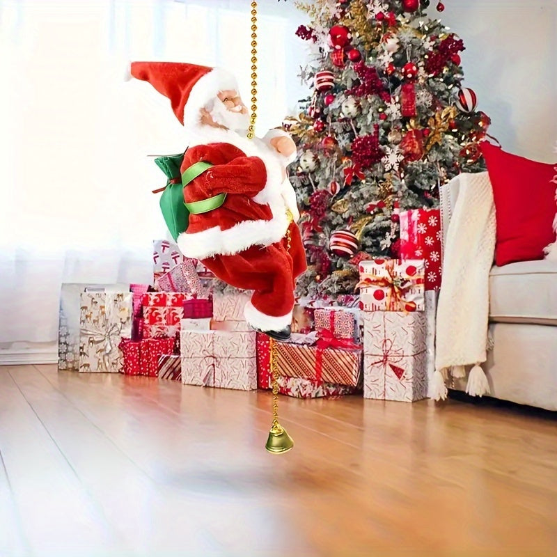 ClimbSanta - Klimtouw Kerstman Ornament voor Kerstboomdecoratie