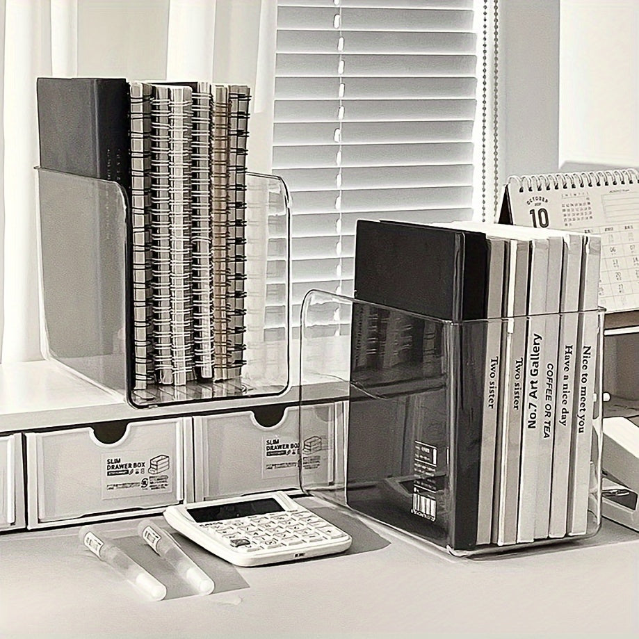 ClearStand - Supporti per libri a forma di U in acrilico trasparente per conservazione domestica e d'ufficio